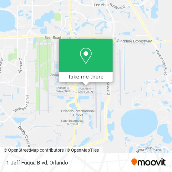 1 Jeff Fuqua Blvd map
