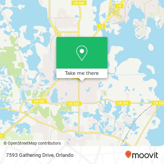 Mapa de 7593 Gathering Drive