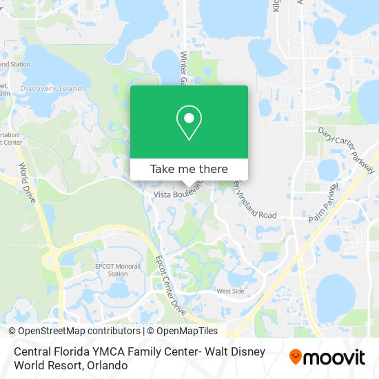 Central Florida YMCA Family Center- Walt Disney World Resort map