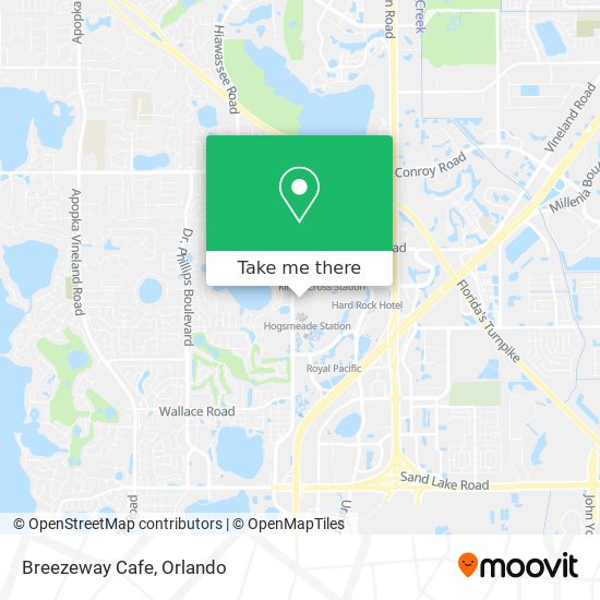 Mapa de Breezeway Cafe