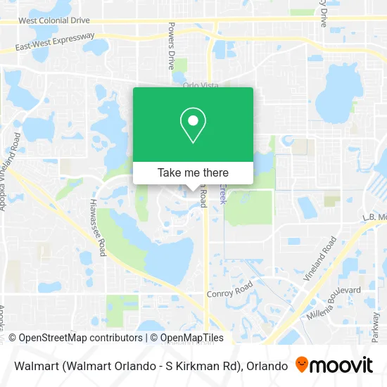 Walmart (Walmart Orlando - S Kirkman Rd) map