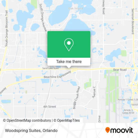 Woodspring Suites map