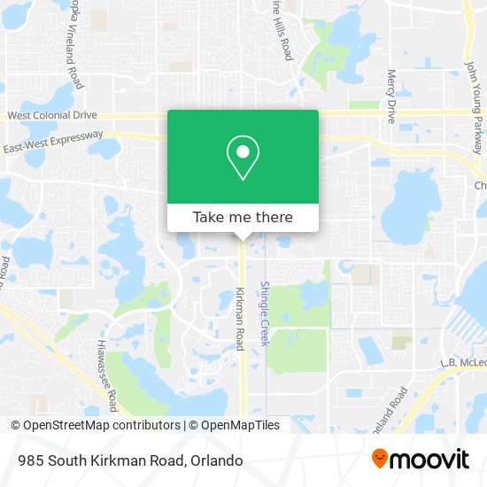 985 South Kirkman Road map