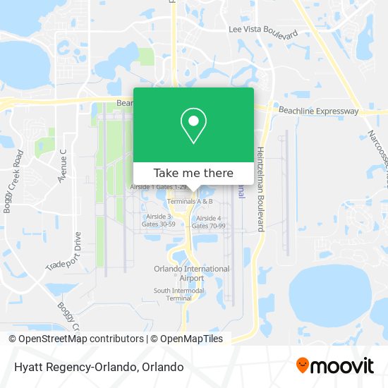 Hyatt Regency-Orlando map