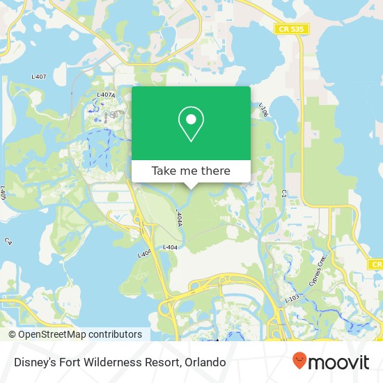 Disney's Fort Wilderness Resort map