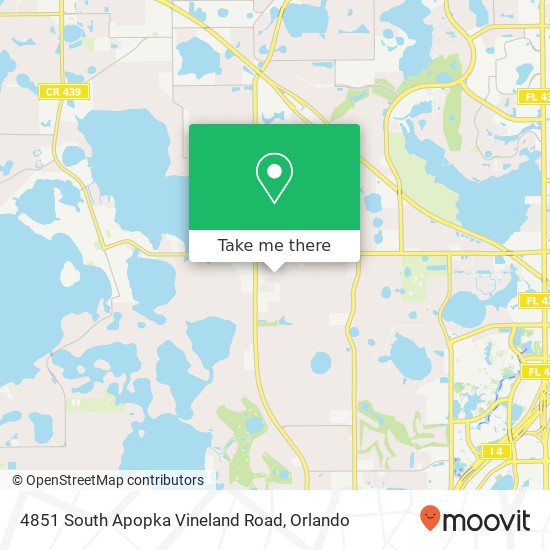 4851 South Apopka Vineland Road map