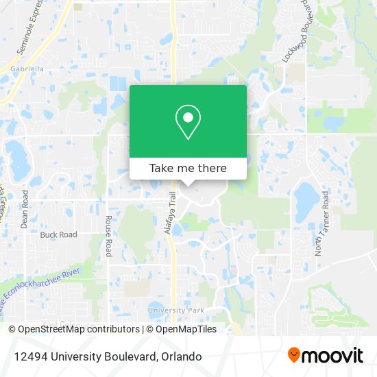 12494 University Boulevard map