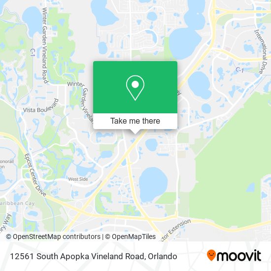 Mapa de 12561 South Apopka Vineland Road