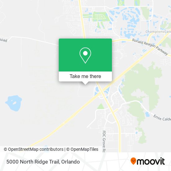 5000 North Ridge Trail map