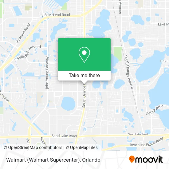 Mapa de Walmart (Walmart Supercenter)