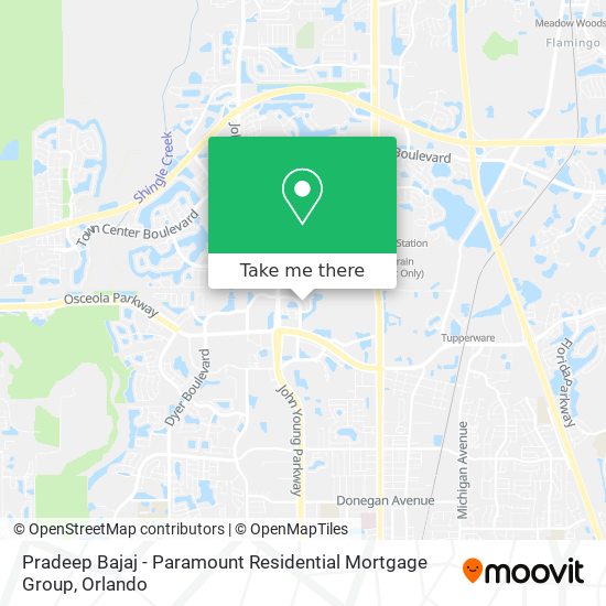 Pradeep Bajaj - Paramount Residential Mortgage Group map