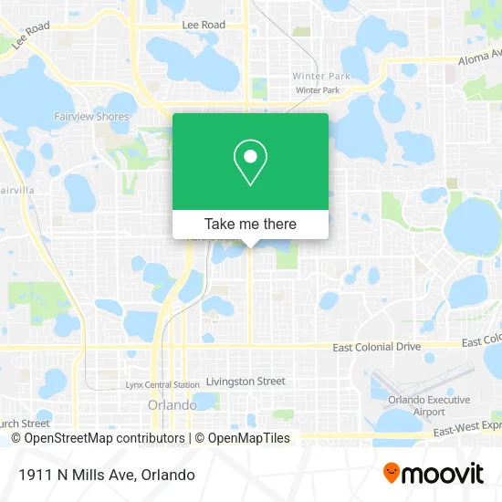 1911 N Mills Ave map