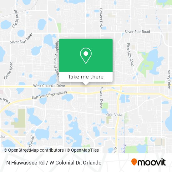 Mapa de N Hiawassee Rd / W Colonial Dr