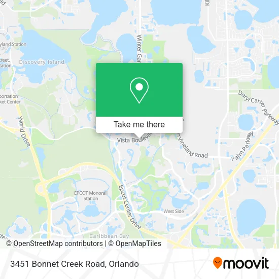 3451 Bonnet Creek Road map