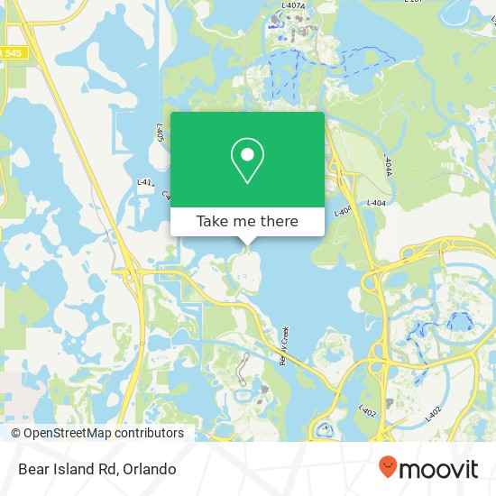 Bear Island Rd map