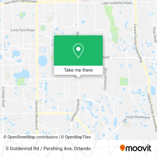 Mapa de S Goldenrod Rd / Pershing Ave