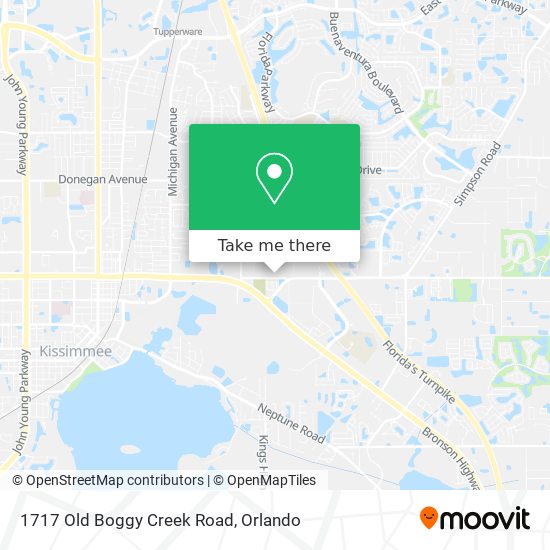 1717 Old Boggy Creek Road map
