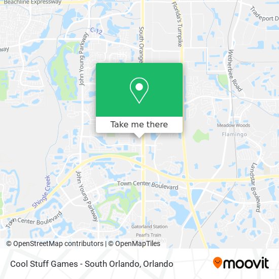 Mapa de Cool Stuff Games - South Orlando