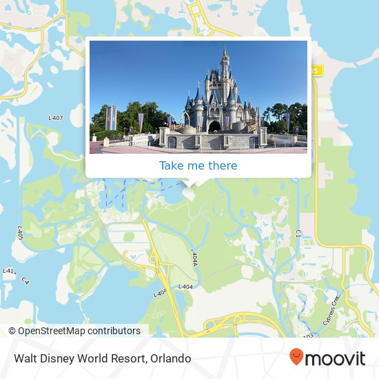 Walt Disney World Resort map