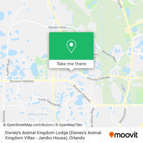 Mapa de Disney's Animal Kingdom Lodge (Disney's Animal Kingdom Villas - Jambo House)