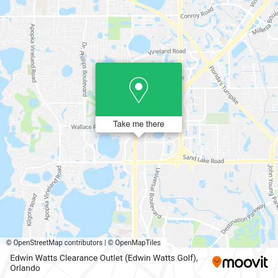 Mapa de Edwin Watts Clearance Outlet (Edwin Watts Golf)