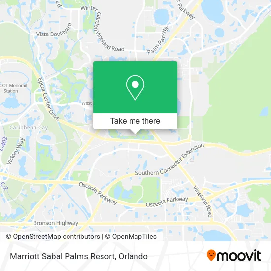 Marriott Sabal Palms Resort map