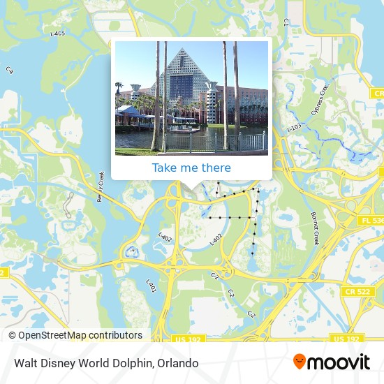 Mapa de Walt Disney World Dolphin