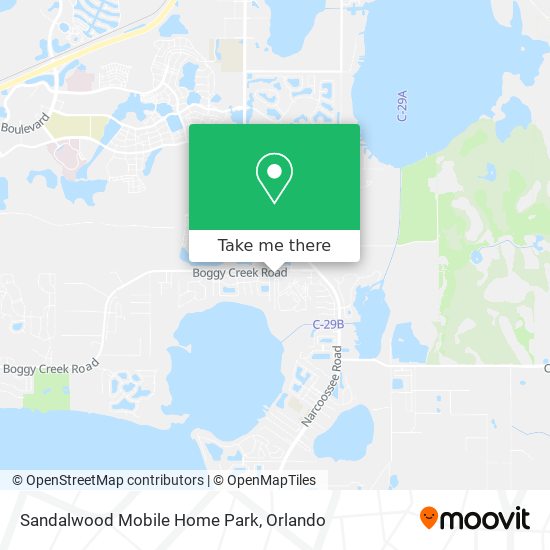 Sandalwood Mobile Home Park map