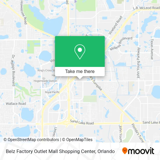 Belz Factory Outlet Mall Shopping Center map