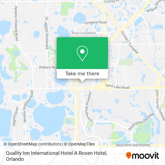 Mapa de Quality Inn International Hotel A Rosen Hotel