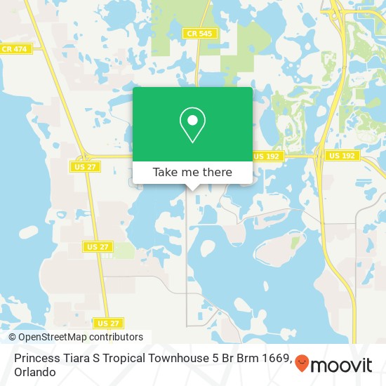 Princess Tiara S Tropical Townhouse 5 Br Brm 1669 map