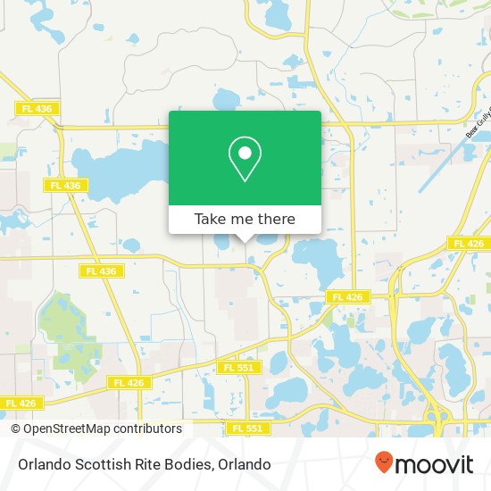 Orlando Scottish Rite Bodies map