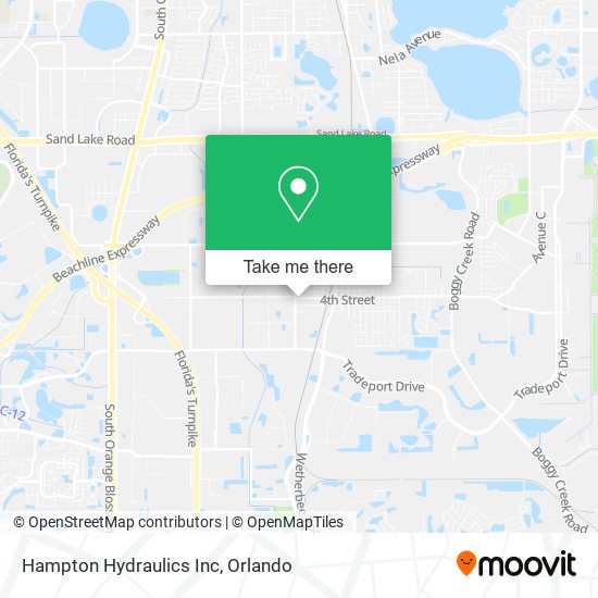 Mapa de Hampton Hydraulics Inc