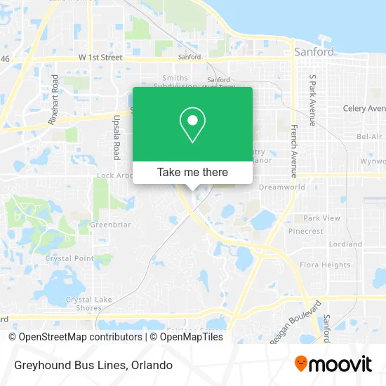 Greyhound Bus Lines map