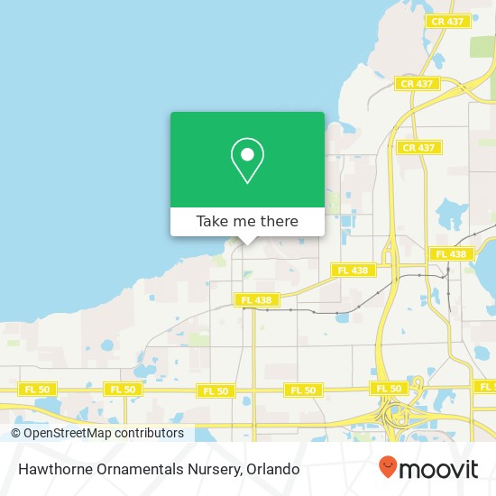 Hawthorne Ornamentals Nursery map