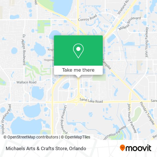 How to get to Michaels Arts & Crafts Store in Orlando by Bus?