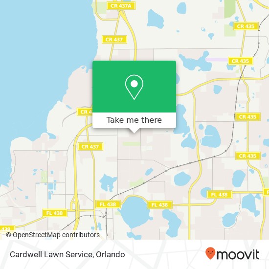 Cardwell Lawn Service map