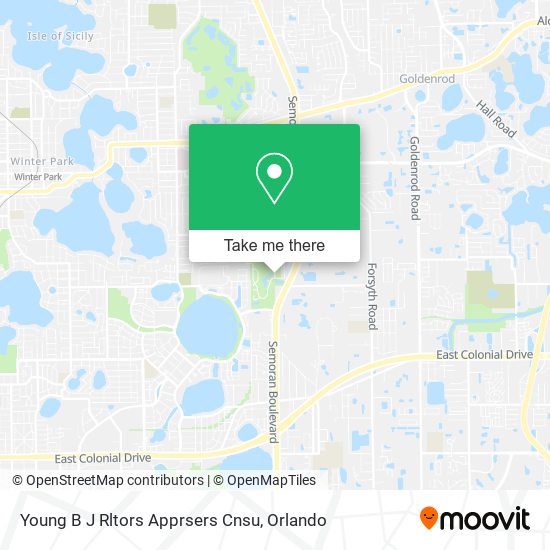 Young B J Rltors Apprsers Cnsu map
