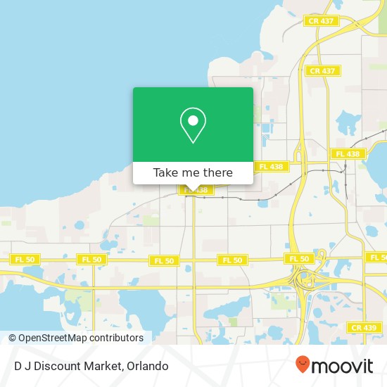 D J Discount Market map