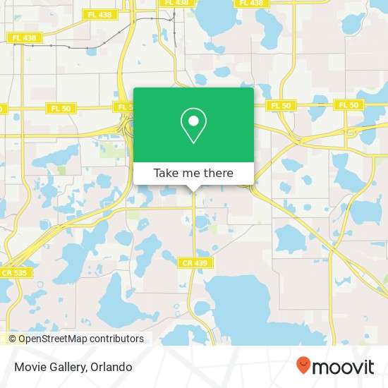 Movie Gallery map