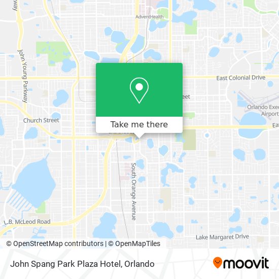 Mapa de John Spang Park Plaza Hotel
