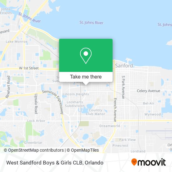 West Sandford Boys & Girls CLB map
