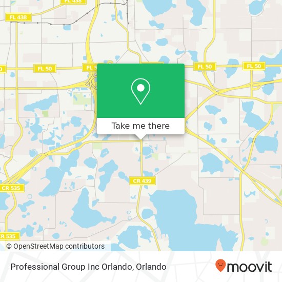 Mapa de Professional Group Inc Orlando