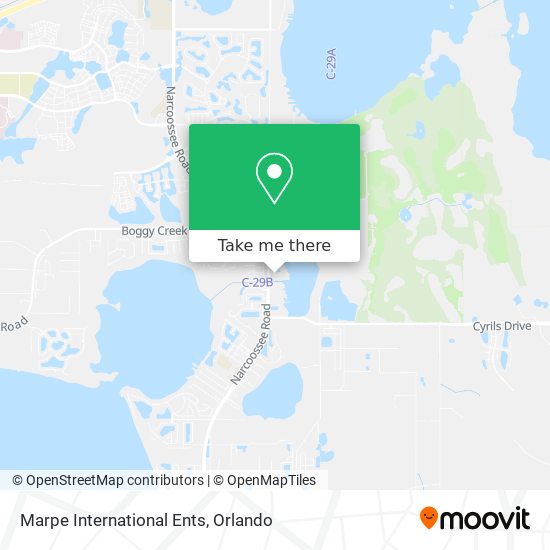 Marpe International Ents map