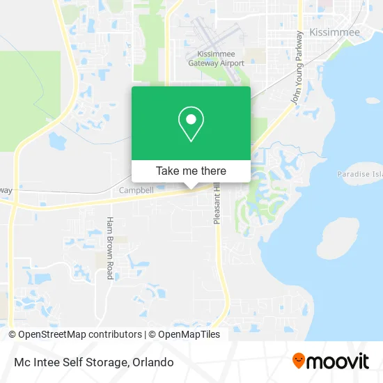 Mc Intee Self Storage map