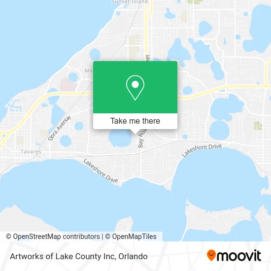 Artworks of Lake County Inc map