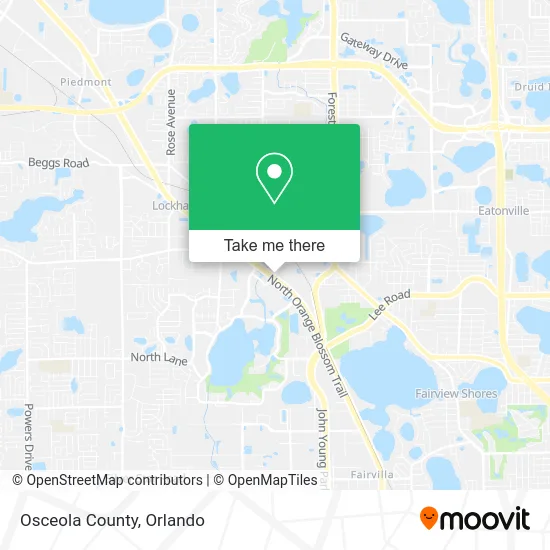 Osceola County map