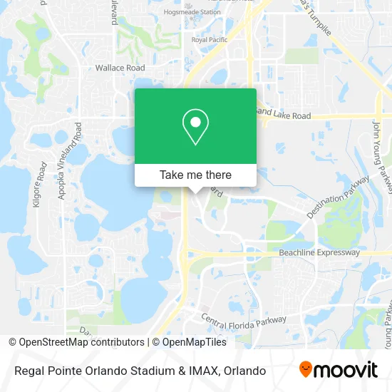 Regal Pointe Orlando Stadium & IMAX map