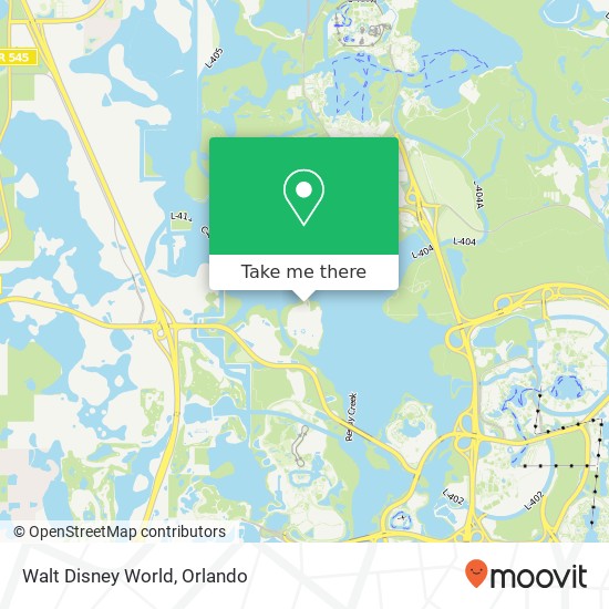 Mapa de Walt Disney World