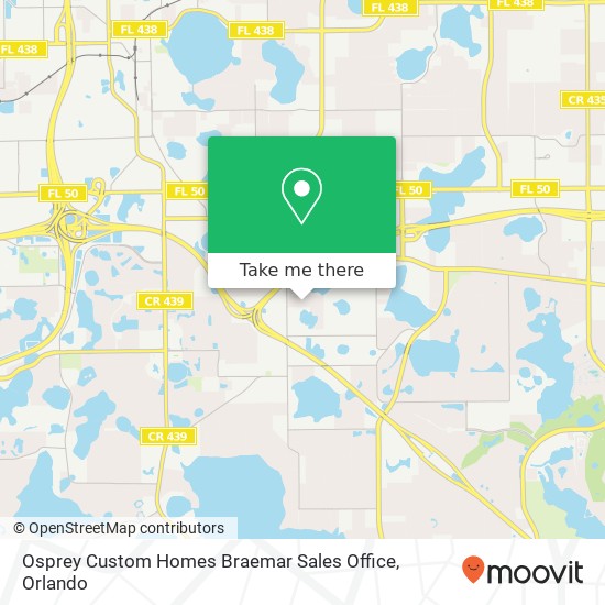 Osprey Custom Homes Braemar Sales Office map